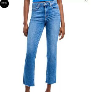 Paige Cindy Jeans Raw Hem Music Distressed 27